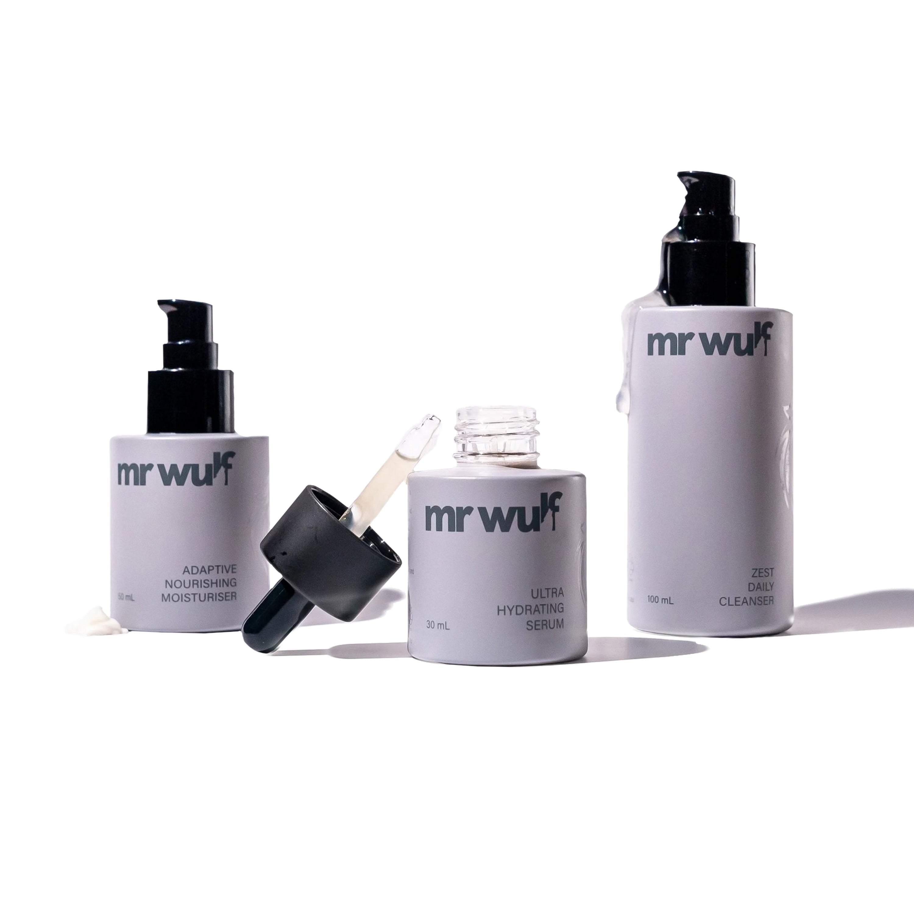 The Wulf Pack Complete Mens Skincare Set - Postbiotics + Peptides