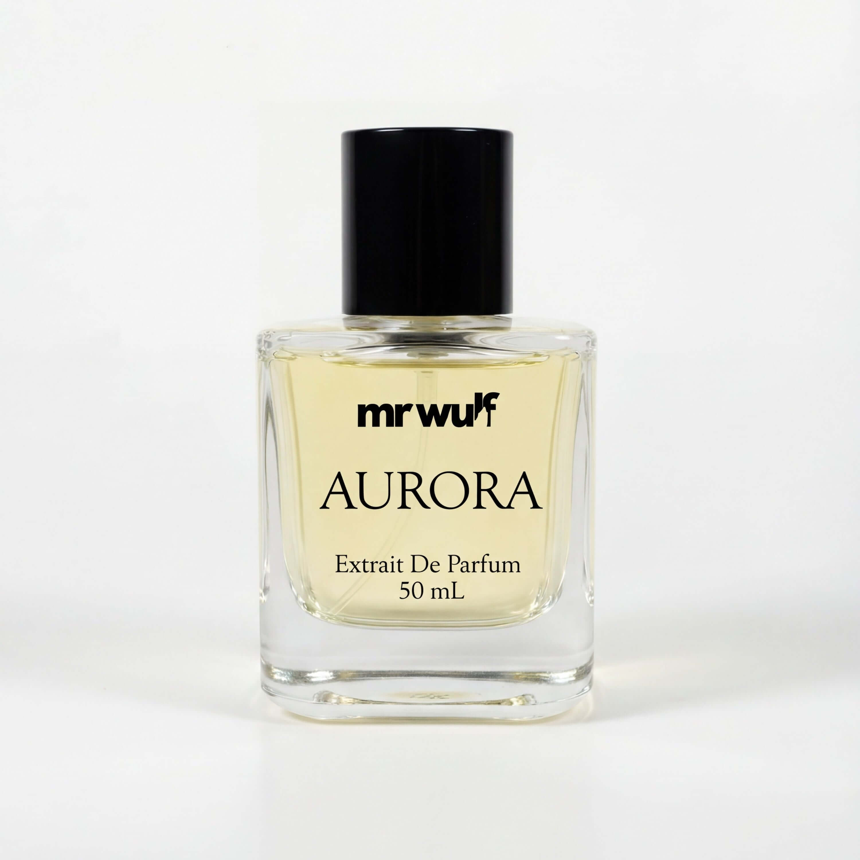 Aurora Cologne bottle featuring a clean design and fresh citrus-aromatic scent, uplifting and energizing for modern elegance.