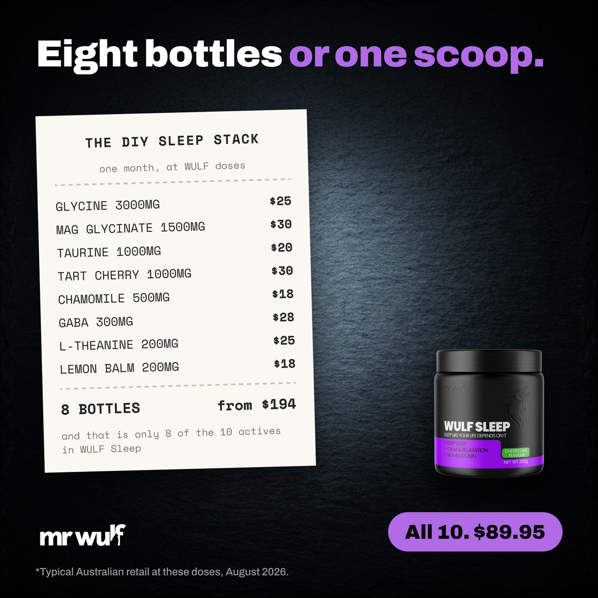 WULF Sleep Natural Sleep Supplement | The Off Switch