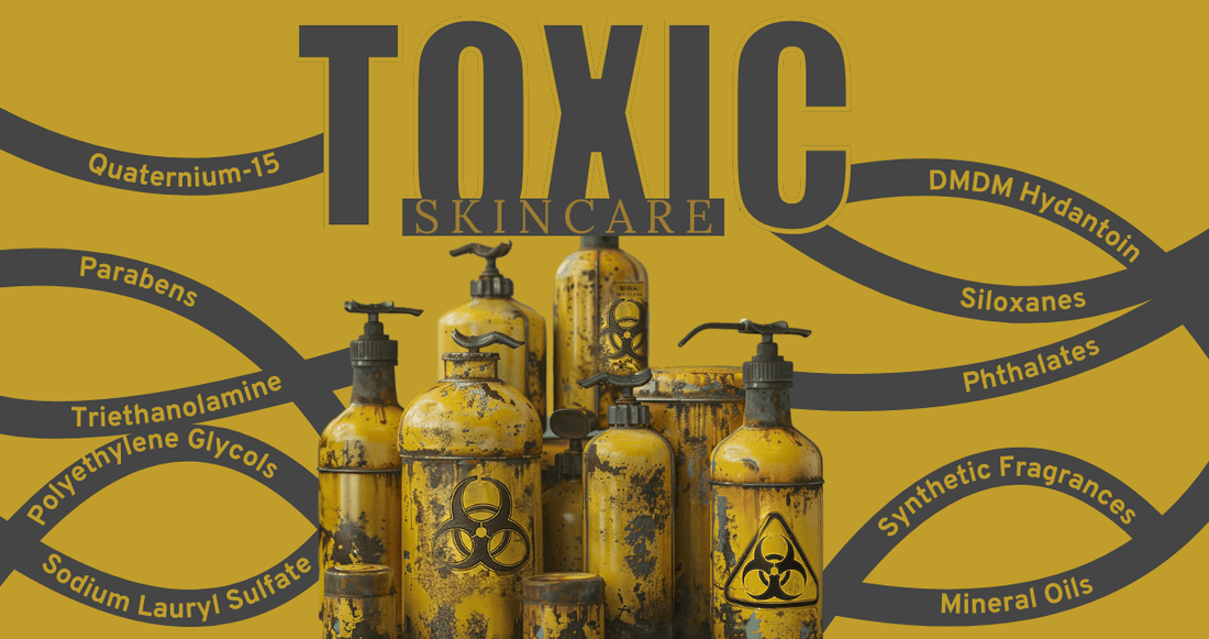 Toxic skincare bottles