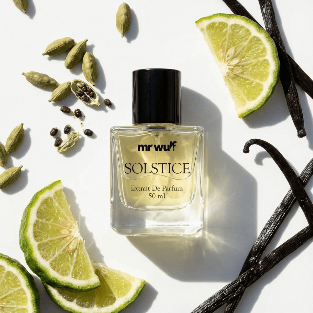 Solstice Cologne | Woody Aromatic–Amber with Soft Florals – Mr Wulf Men