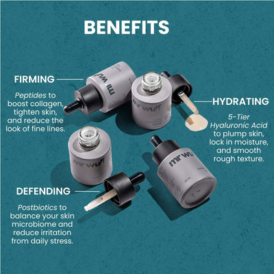 Ultra Hydrating Face Serum for Men – benefits include firming, hydrating, and defending for healthy skin.