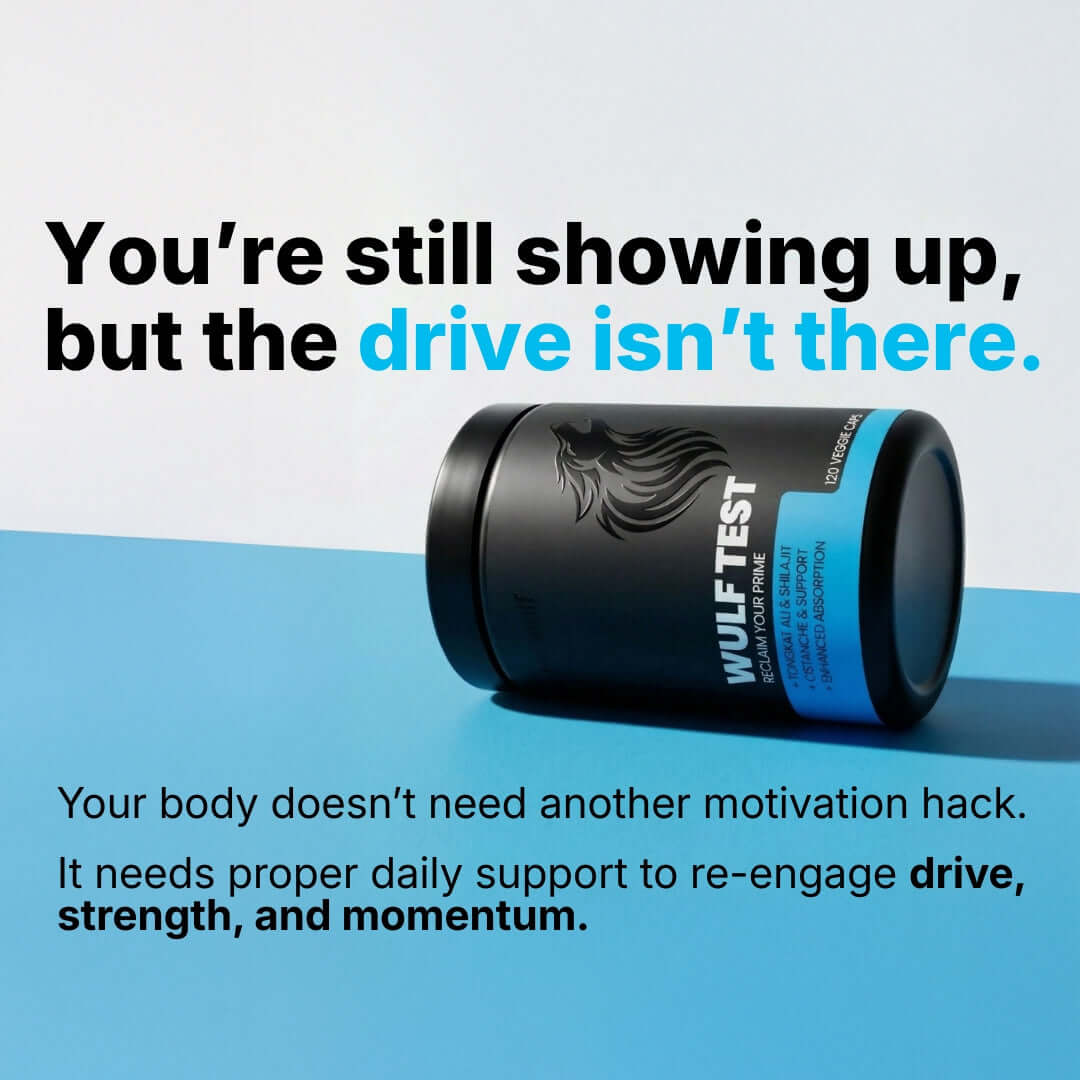 WULF Test Daily Support for Drive Strength & Resilience product on display, emphasizing drive and strength support.