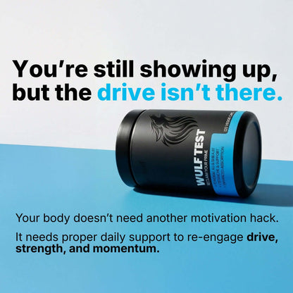 WULF Test Daily Support for Drive Strength & Resilience product on display, emphasizing drive and strength support.