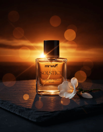 Solstice Cologne | Woody Aromatic–Amber with Soft Florals
